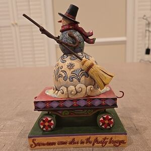 Jim Shore "All Aboard For Frosty Fun" Figurine New In Box